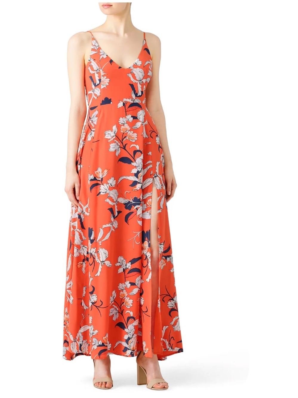 Yumi Kim Full of Love Jasmine Maxi Wrap Dress Silk Size Large